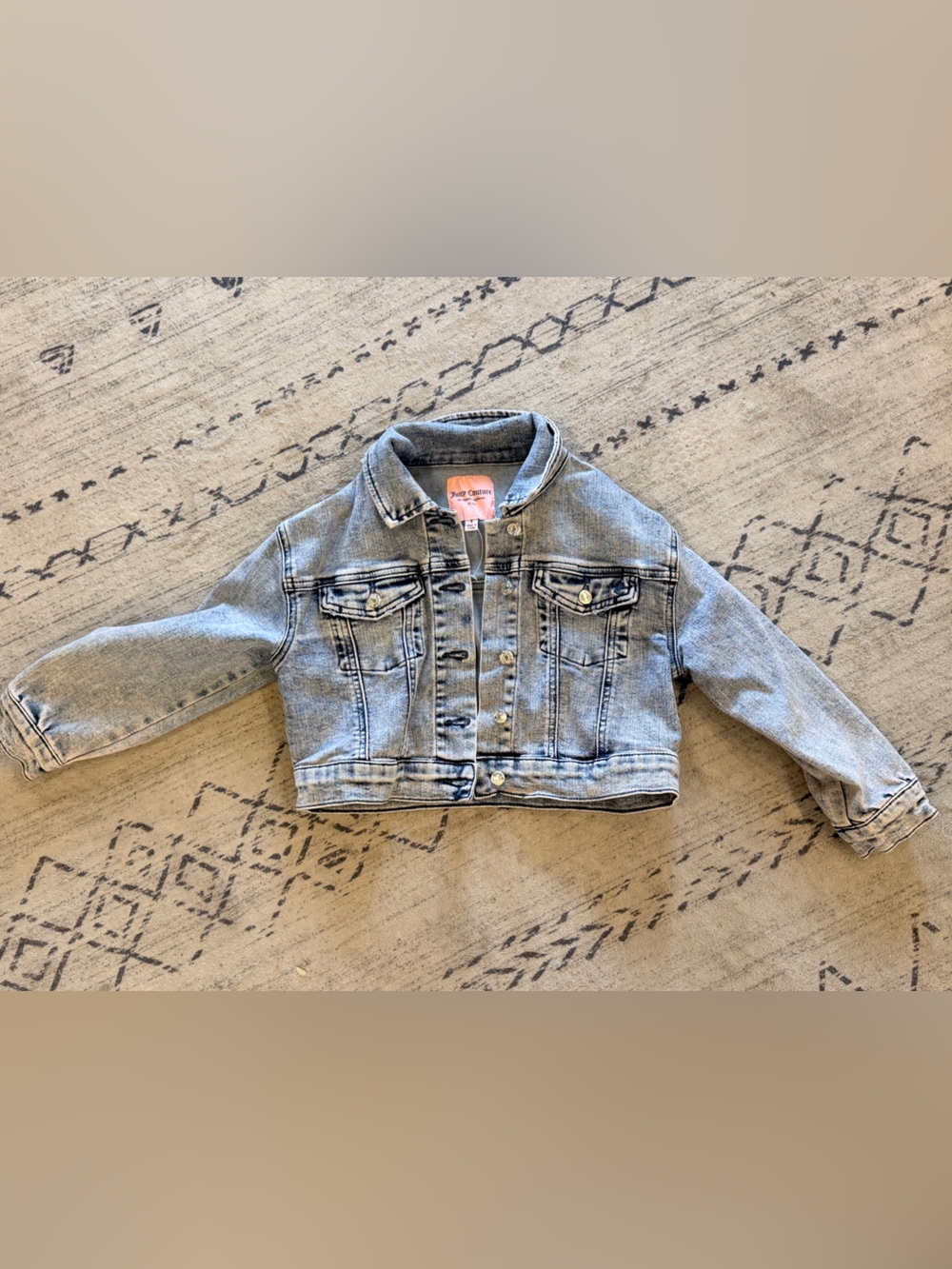 Juicy Couture Light Blue Denim Jean Jacket for Kids NEW